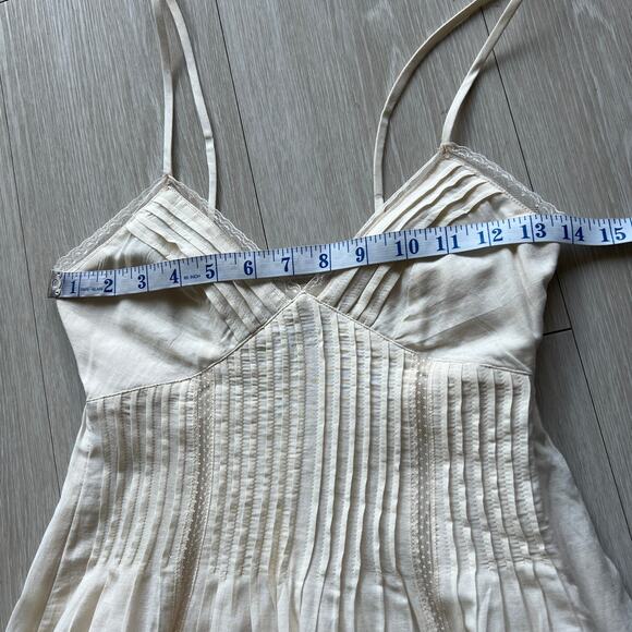 J Crew Petite Milano Dress In Cotton Voile XXS Petite Albescent Yellow FLAW - Picture 7 of 16